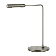 Lámpara de mesa de metal gris Flo Bedside - Lumina