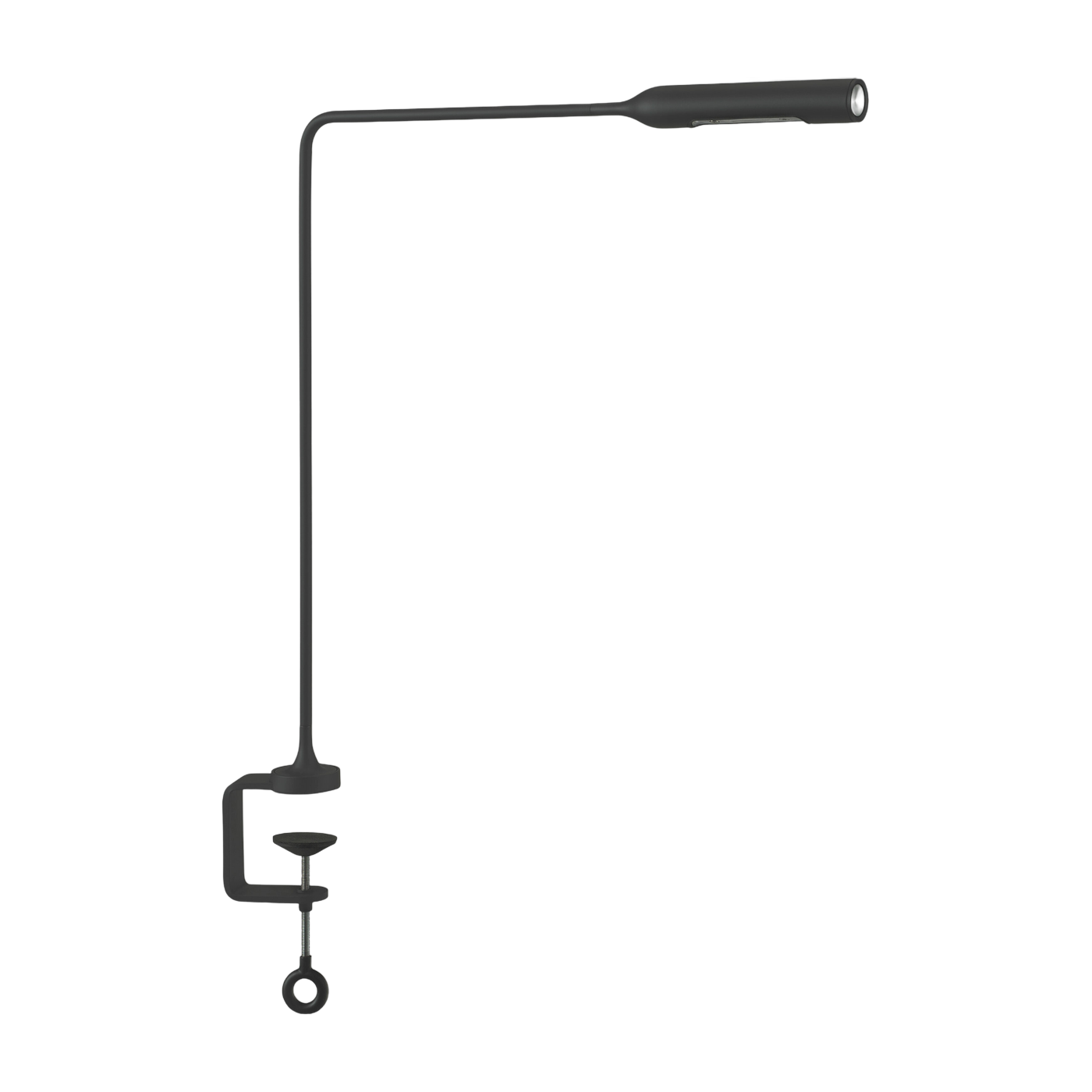 Lampada di bureau in metallo nero Flo Clamp - Lumina