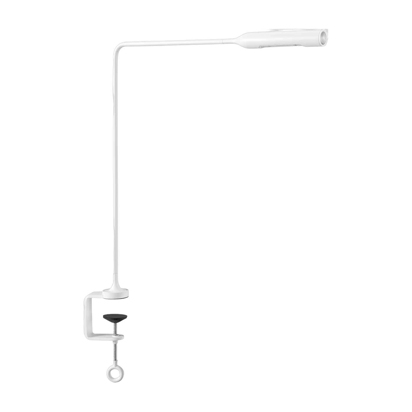Lampada di bureau in metallo bianco opaco Flo Clamp - Lumina