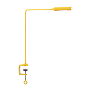 Lampe de bureau en métal jaune mat Flo Clamp - Lumina