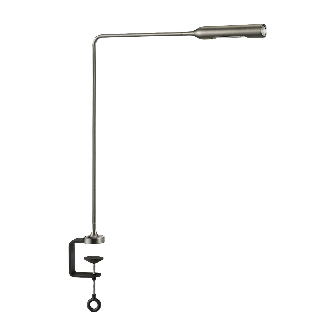 Lampada di bureau in metallo grigio Flo Clamp - Lumina
