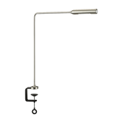Lámpara de escrirorio de metal plateado Flo Clamp - Lumina