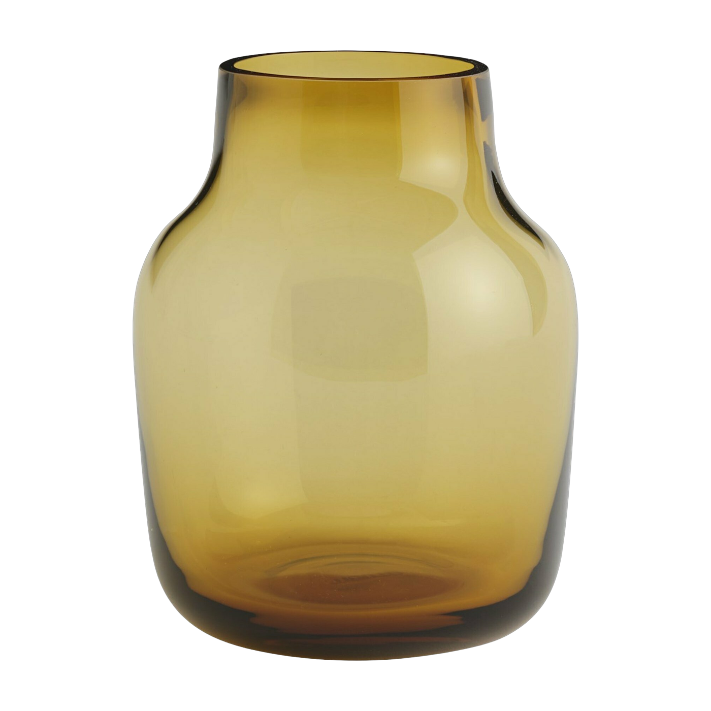 Vase blown glass orange 15 cm Silent - Muuto