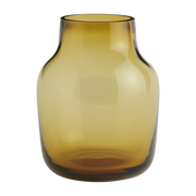 Vase en verre soufflé orange 15 cm Silent - Muuto