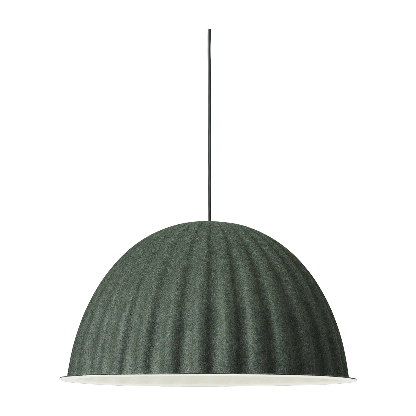 مصباح معلق من البلاستيك المعاد تدويره أخضر 55 سم Under the bell - Muuto