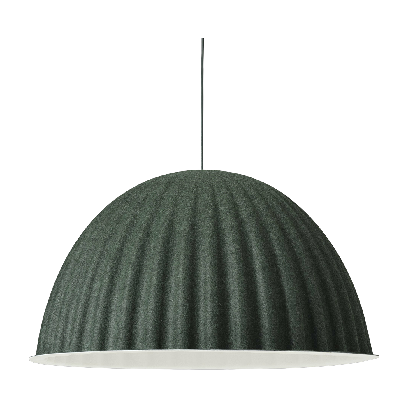 مصباح معلق من البلاستيك المعاد تدويره أخضر 82 سم Under the bell - Muuto
