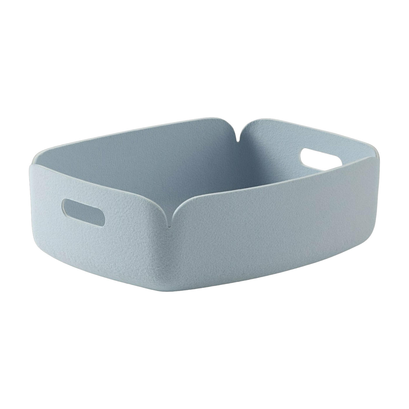 Rectangular recycled storage basket blue Restore - Muuto