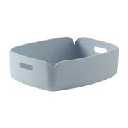 Cesta de almacenaje rectangular reciclada azul Restore - Muuto