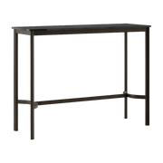 Mesa rectangular alta de acero negro con base bronce 140 x 50 x 105 cm Drip HW113 - &tradition