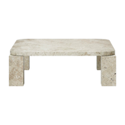 Travertine coffee table 82 x 82 cm Atlas - New works