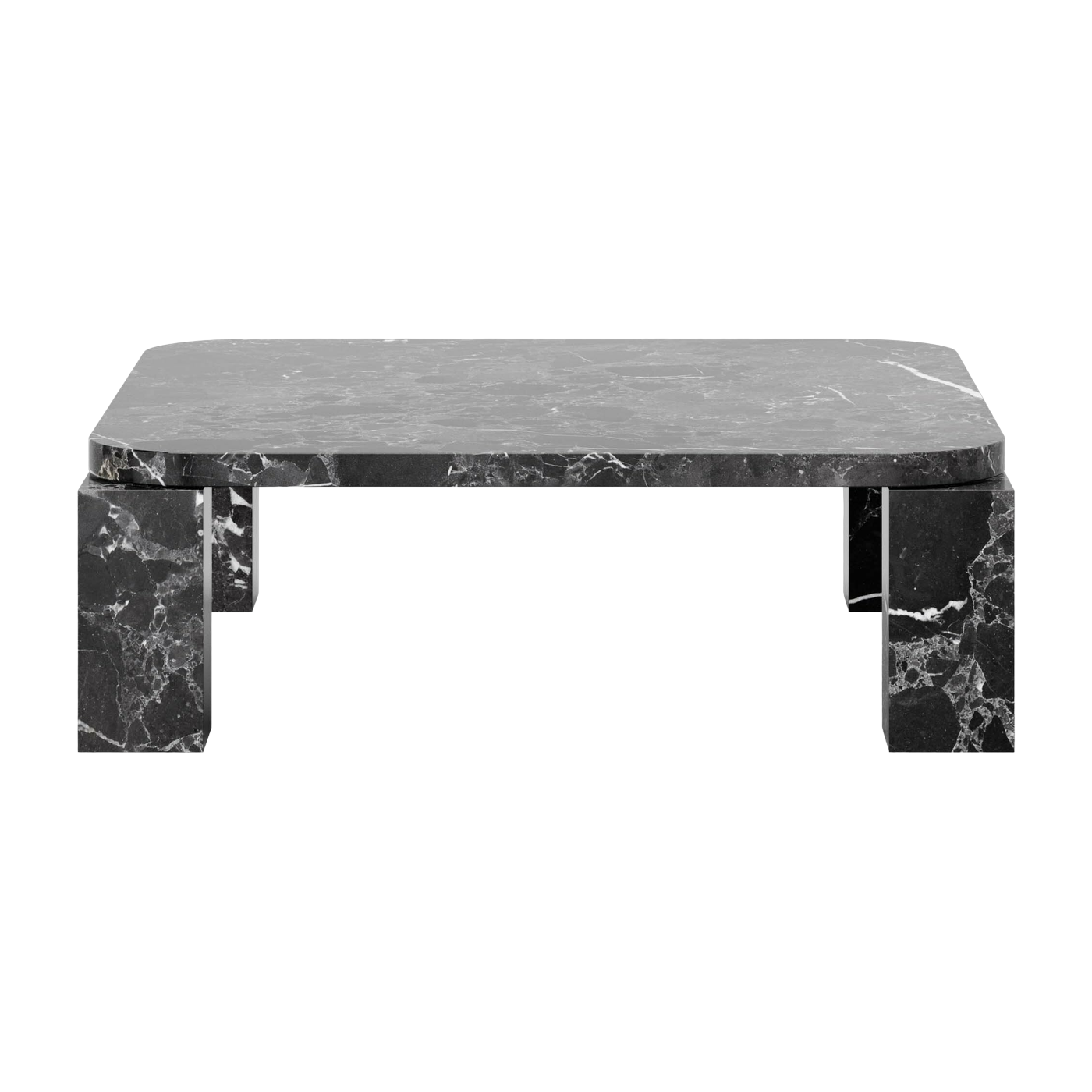 Coffee table in marbre black costa 82 x 82 cm - New works
