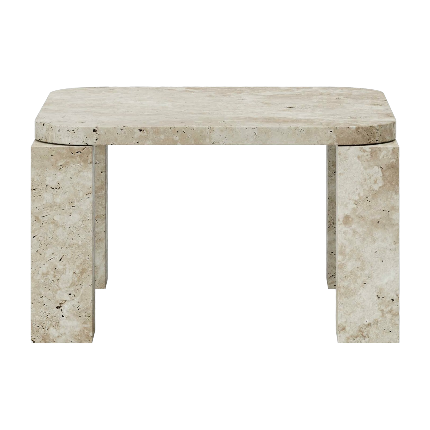 Travertine coffee table 60 x 60 cm Atlas - New works