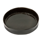 Assiette creuse en grès marron ébène 25cm La Mère - Serax