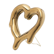Melted Heart Gold photo frame mirror - Seletti