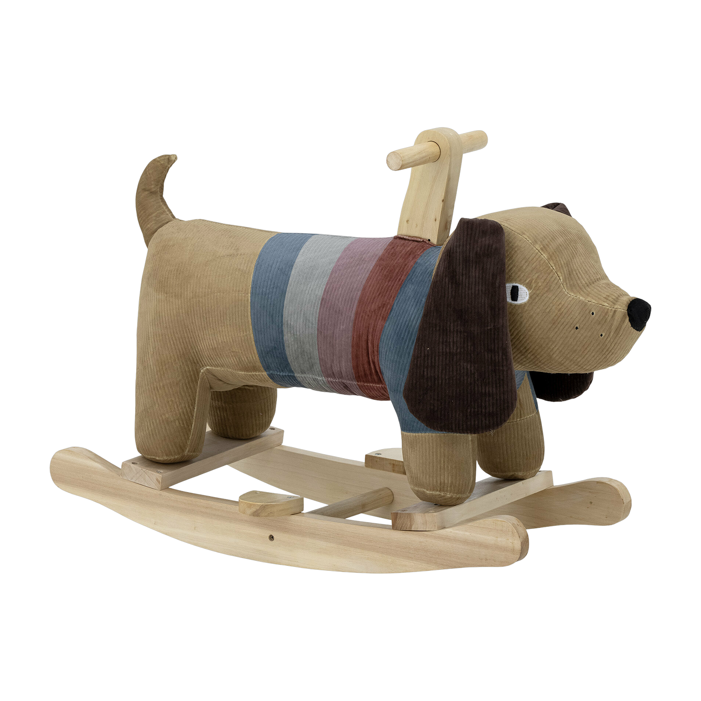 Chien à bascule en polyester marron  Charlie - Bloomingville Mini