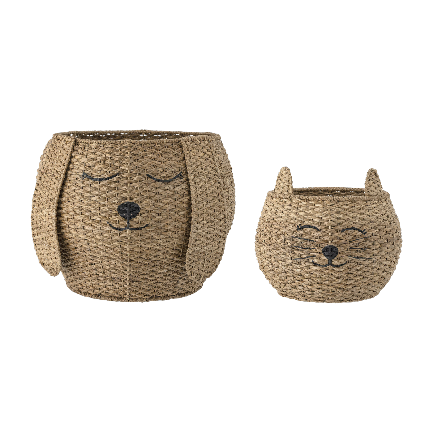 Milus Basket Brown Bankuan Grass - Bloomingville Mini