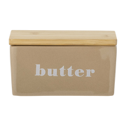 Hanyu Butterdose Braun Steingut - Bloomingville