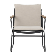 Chaise longue Hampton in metallo nero - Bloomingville