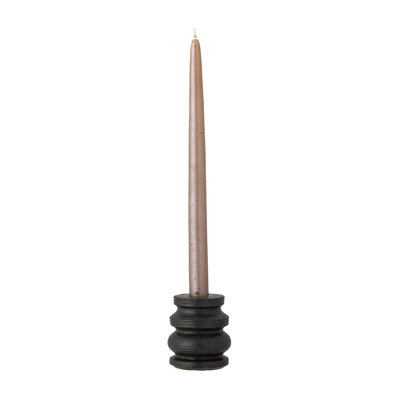 Portacandela Idina Gres Nero - Bloomingville