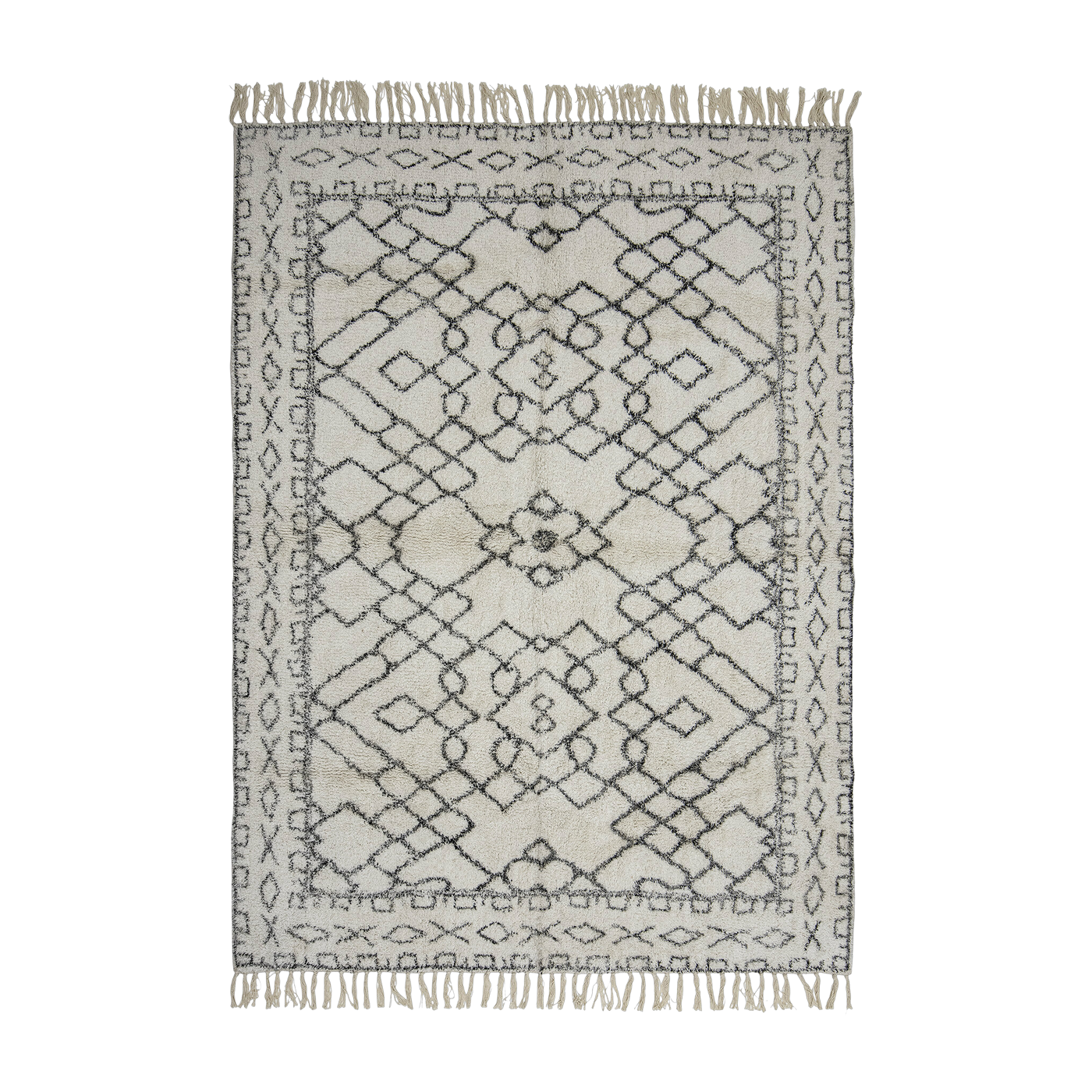 Jaqueline Rug Algodón Blanco - Bloomingville