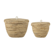 Noi Basket W/Lid Nature Jacinto de agua - Bloomingville