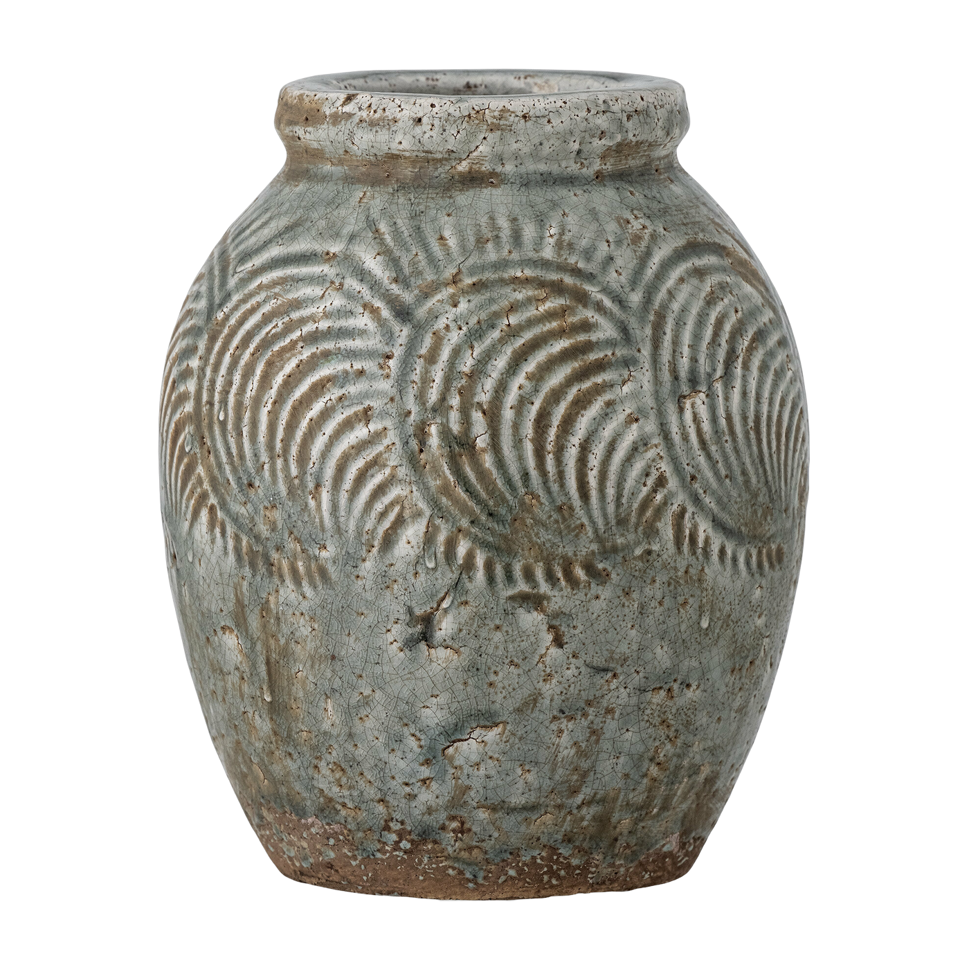 Damian Deko-Vase Grün Terrakotta - Bloomingville