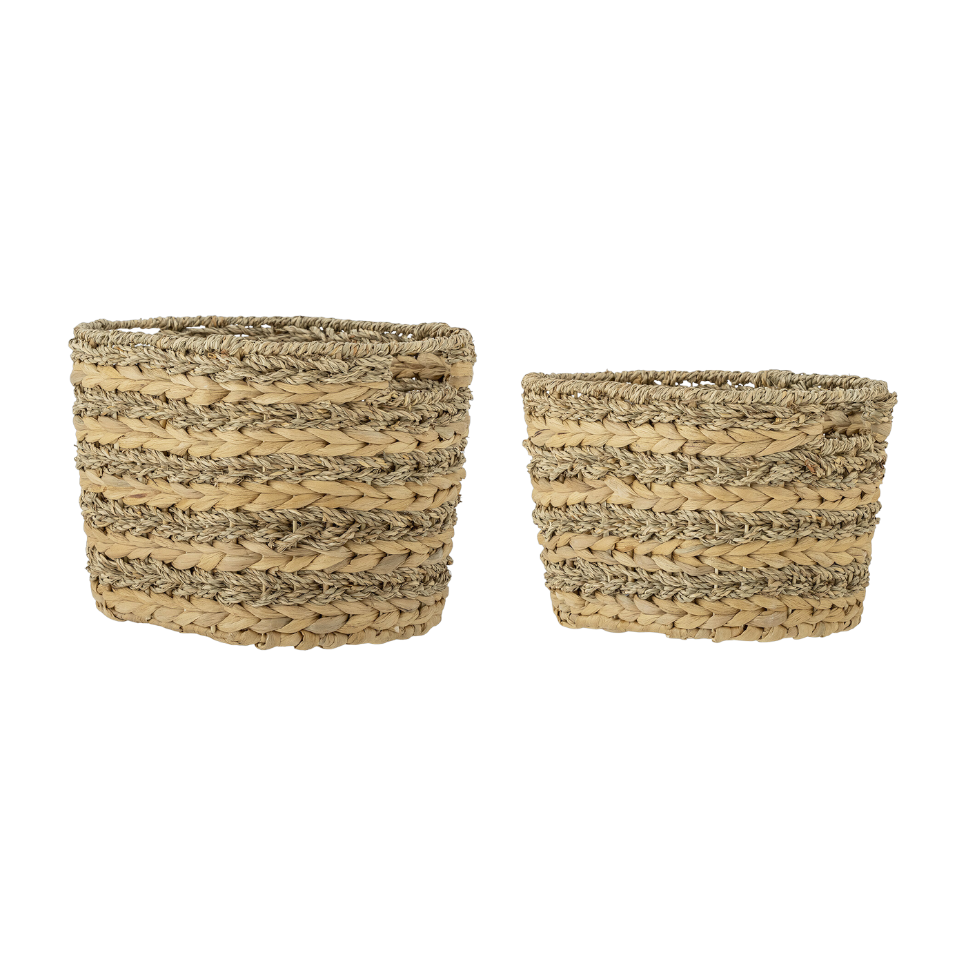 2 Corbeilles en jacinthe d'eau Indra 35cm- Bloomingville