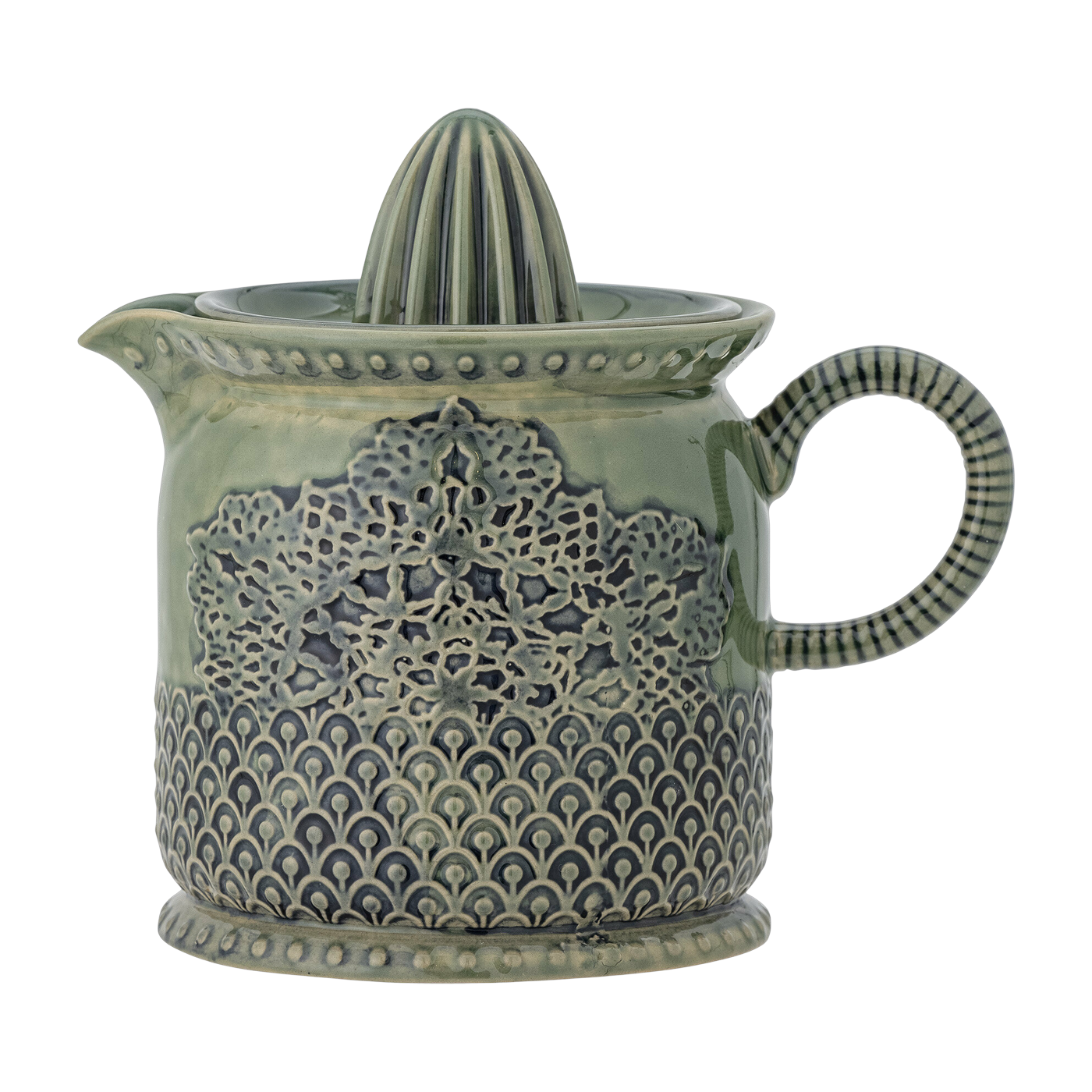Liselu Lemon Juicer Green Stoneware - (Presse-agrumes citron en grès vert) Bloomingville