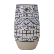 Nadya Vase Blue Stoneware - Bloomingville