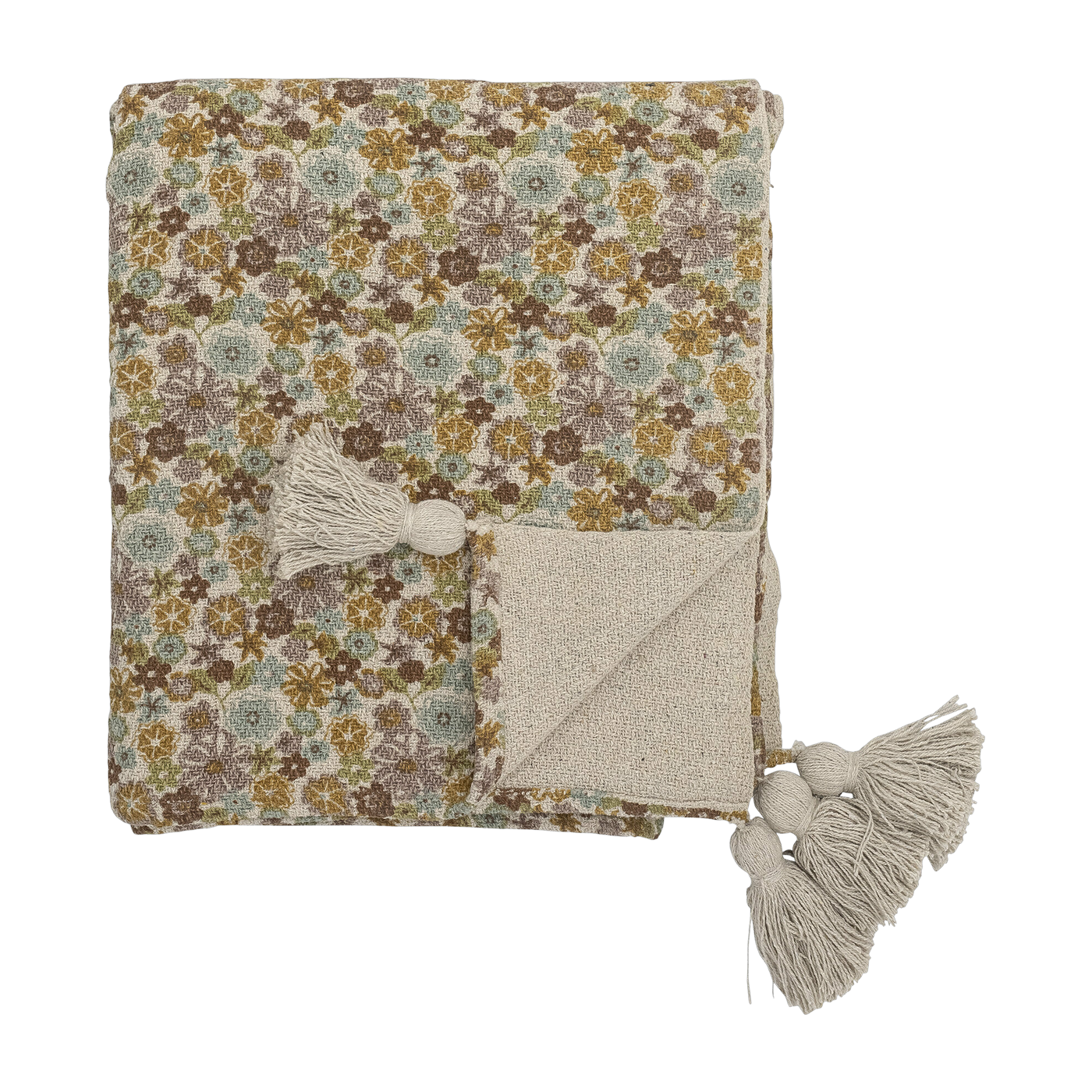 Colcha Amilly Algodón reciclado marrón Bloomingville Mini