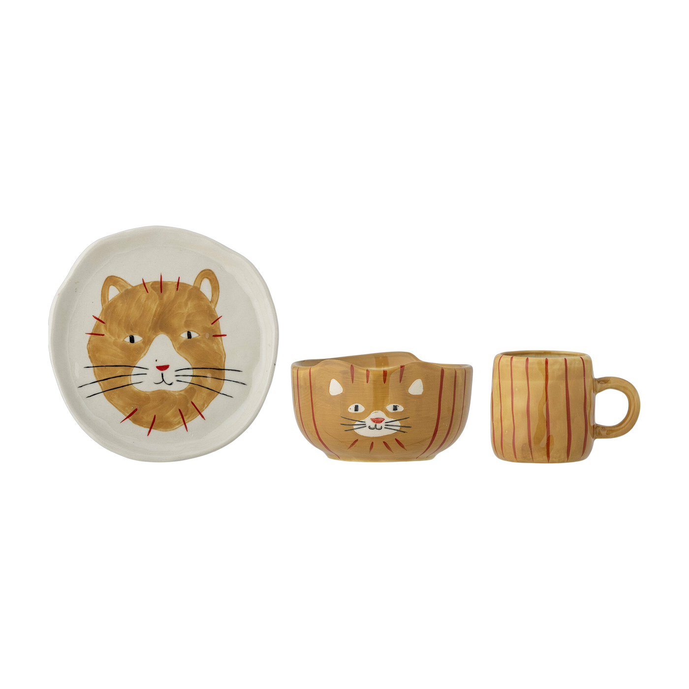 خدمة طاولة Kittie من الحجر الرملي البني - Bloomingville Mini
