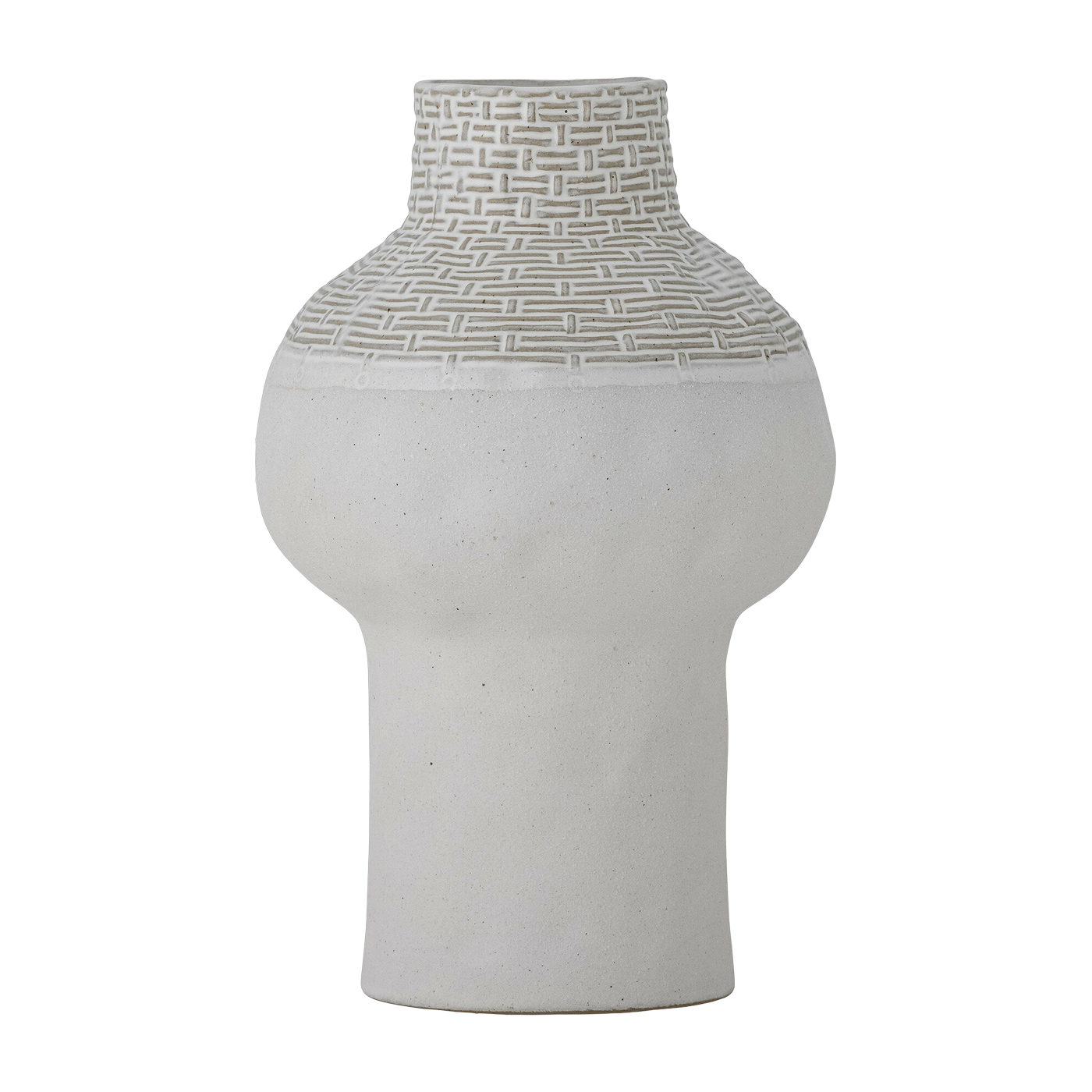 Jarrón Iyore Gres Blanco - Bloomingville