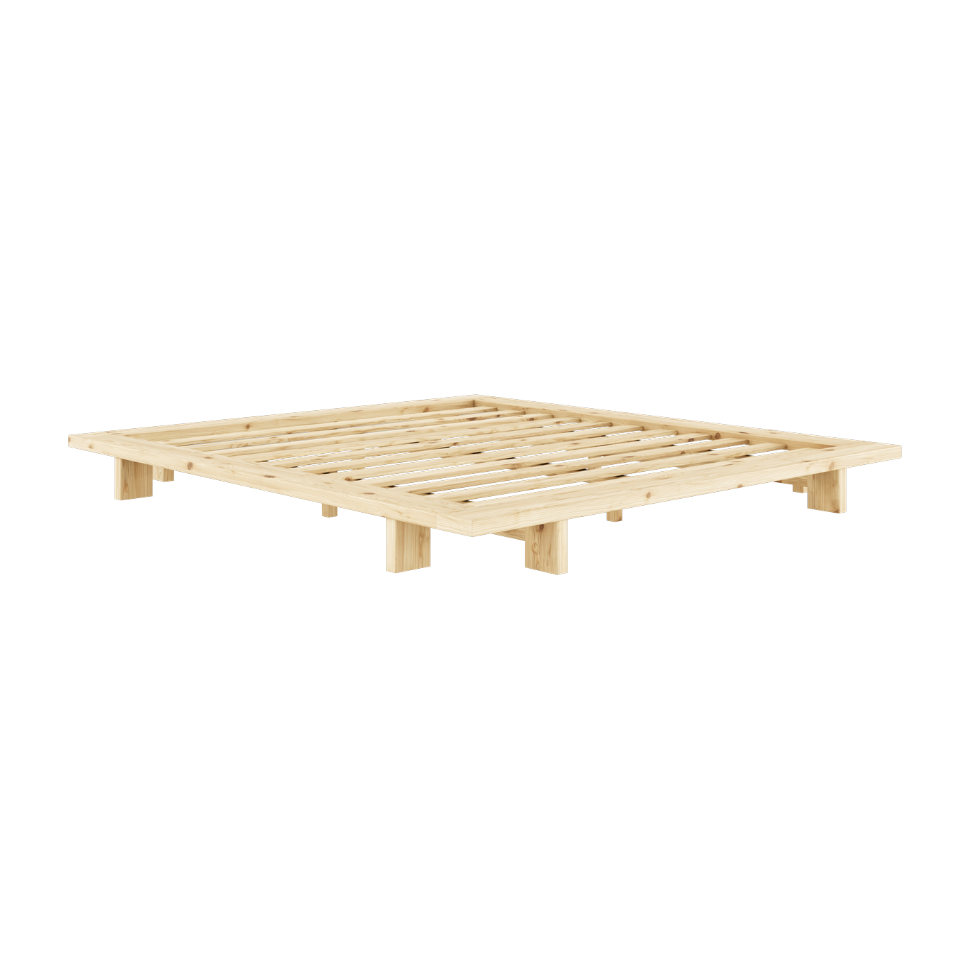 منصة سرير من الخشب الخام 180 × 200 سم Japan - Karup Design