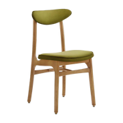 Sedia Velvet Olive Natural Wood - 366 Concept