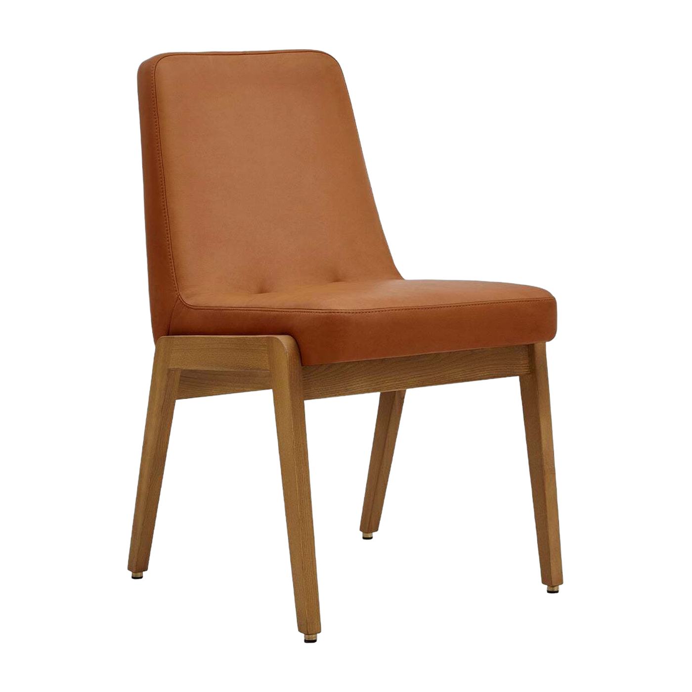 Sedia Var Natural in pelle Cognac scura Wood - 366 Concept