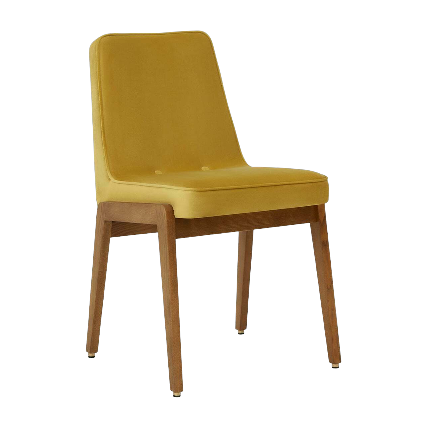 Sedia Var Shine Velvet Mustard Dark Wood - 366 Concept
