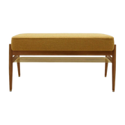Fox Bench 90 Boucle Mostaza Oscuro Wood - 366 Concept