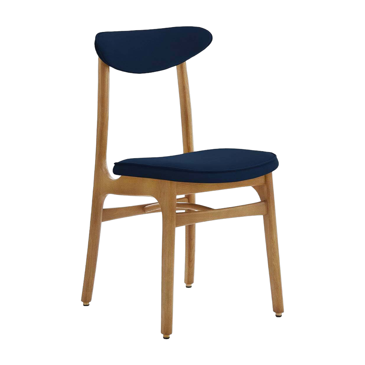 Stuhl Velvet Indigo Natural Wood - 366 Concept