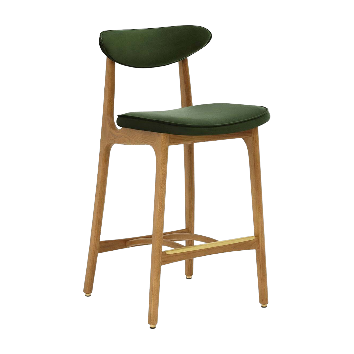 Barhocker S/65 Velvet Turtle Natural Wood - 366 Concept