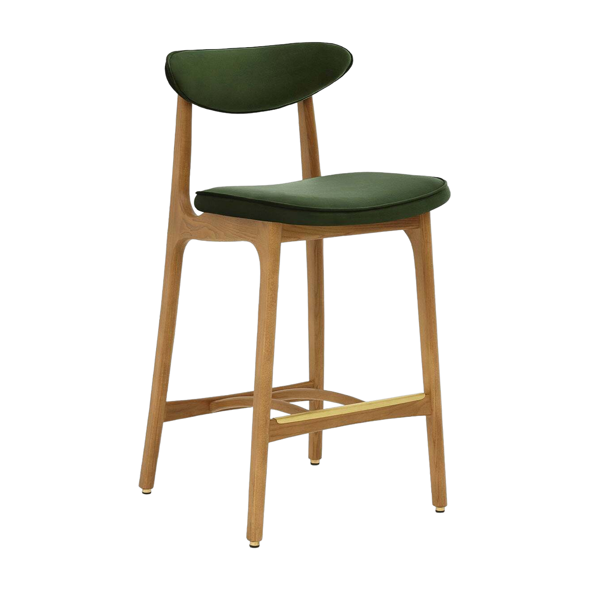 Barhocker M/75 Velvet Turtle Natural Wood - 366 Concept