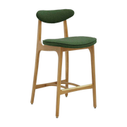 Barhocker M/75 Boucle Bottle Grün Natural Wood - 366 Concept