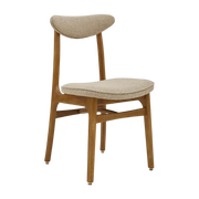 Sedia Boucle Beige Dark Wood - 366 Concept