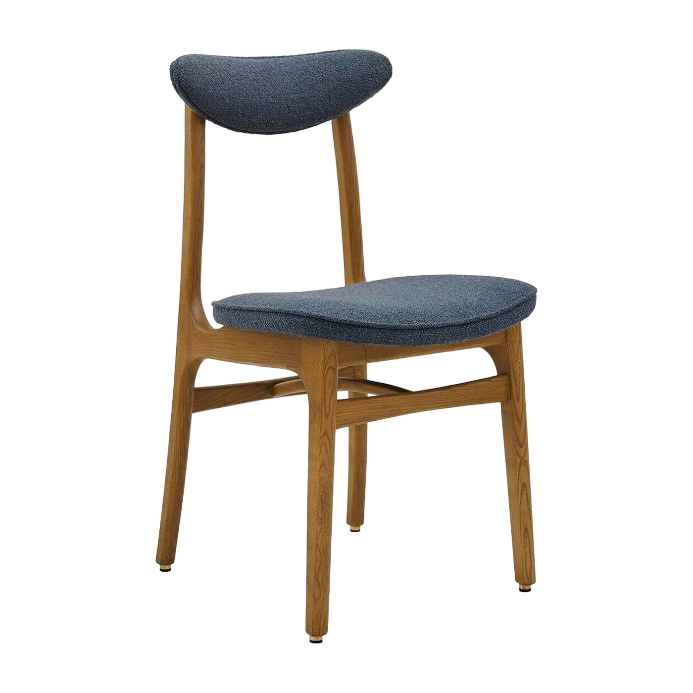 Stuhl Boucle Denim Dark Wood - 366 Concept