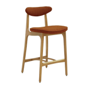 Sgabello da bar M/75 Boucle Sierra Natural Wood - 366 Concept