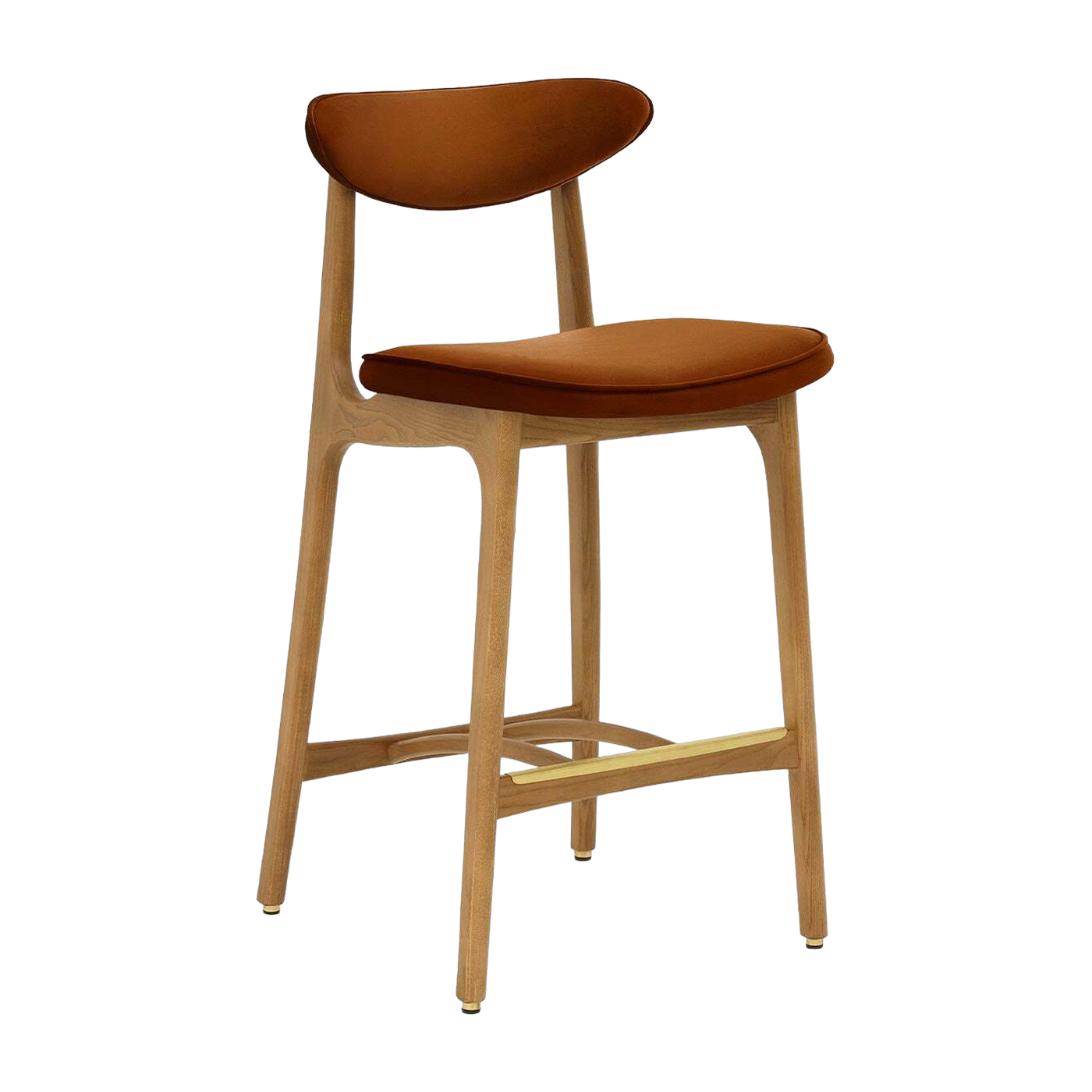 Barhocker S/65 Velvet Sierra Natural Wood - 366 Concept