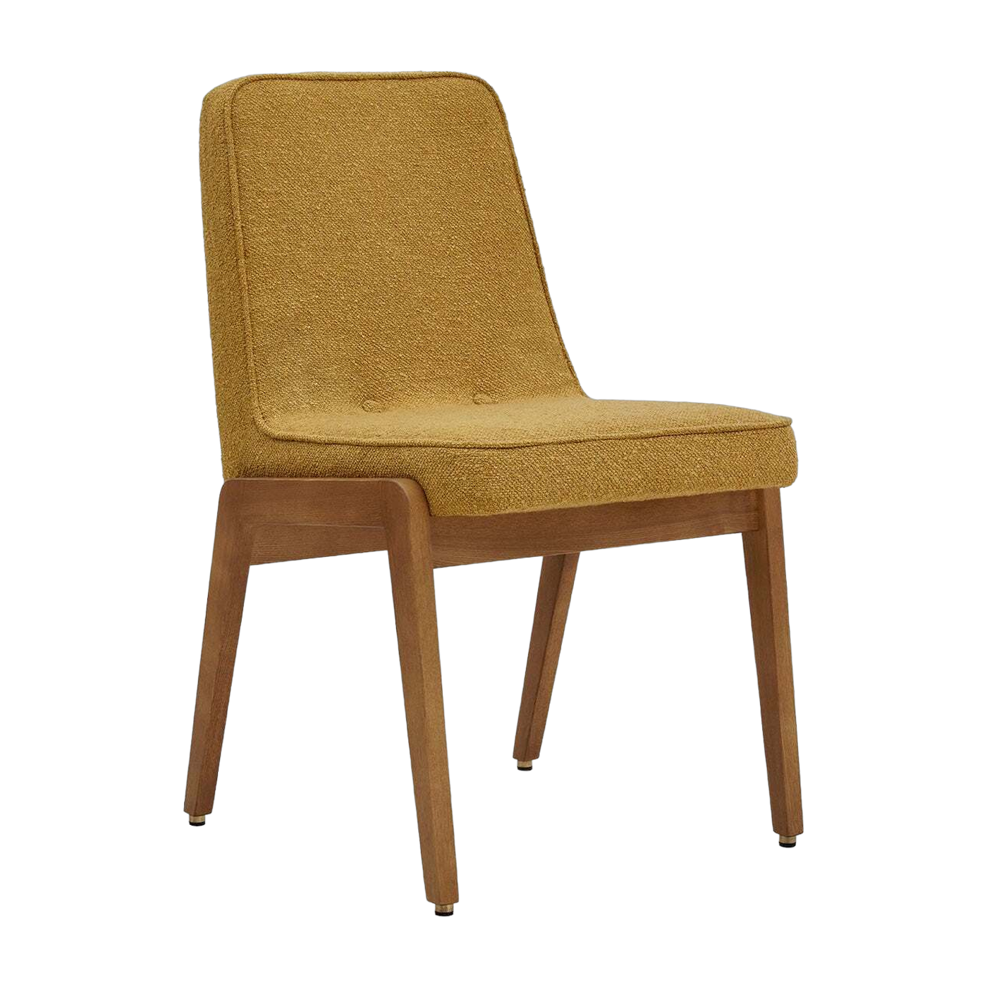 Sedia Var Boucle Senape Scuro Wood - 366 Concept