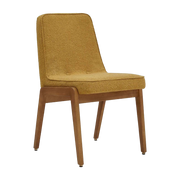 Var Stuhl Boucle Mustard Dark Wood - 366 Concept