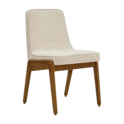 Var Chair Boucle Creme Dark Wood - 366 Concept