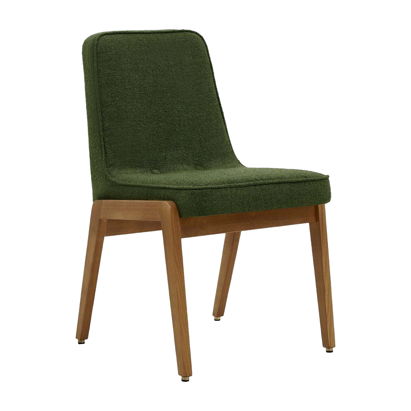 Sedia Var Boucle Bottle verde scuro Wood - 366 Concept