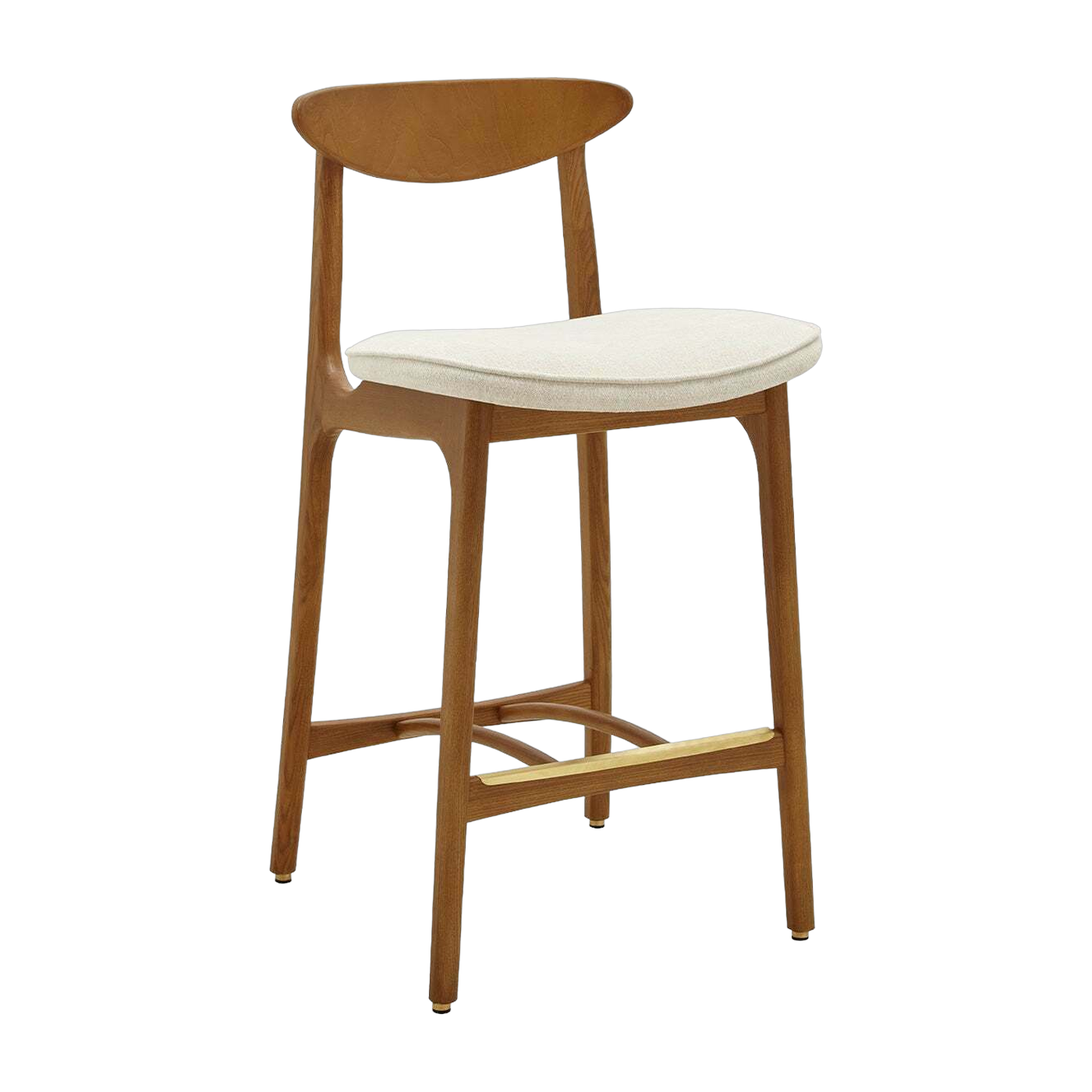 Barhocker S/65 Mix Marble Weiß Dunkel Wood - 366 Concept